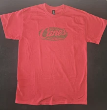 Raising Cane's T-Shirt M Red Chicken Fingers Classic Logo Employee Top
