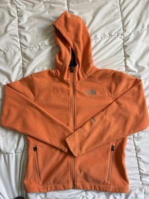 The North Face Damen Fleecejacke orange XS Kapuze Reißverschluss