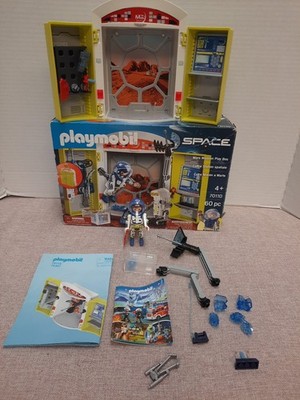 Playmobil #70110 Mars Mission Play Box Outer Space Astronauts Set 99% Complete 