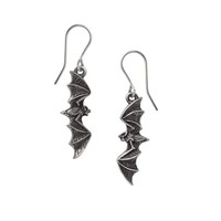 Alchemy England Nightflight Gothic Ohrringe Haken Silber Perlenlos