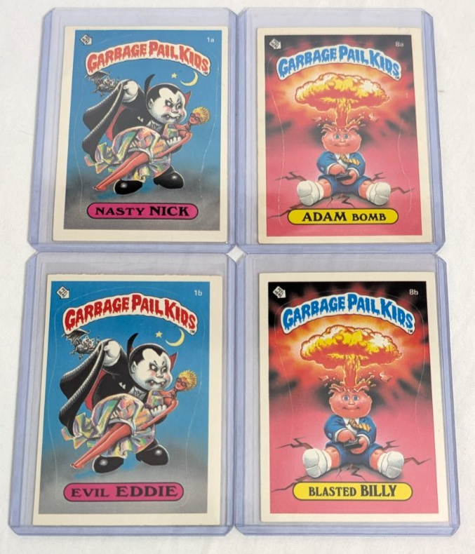 1985 Topps Garbage Pail Kids 1 Complete 82 Sticker Card 1ST SERIES