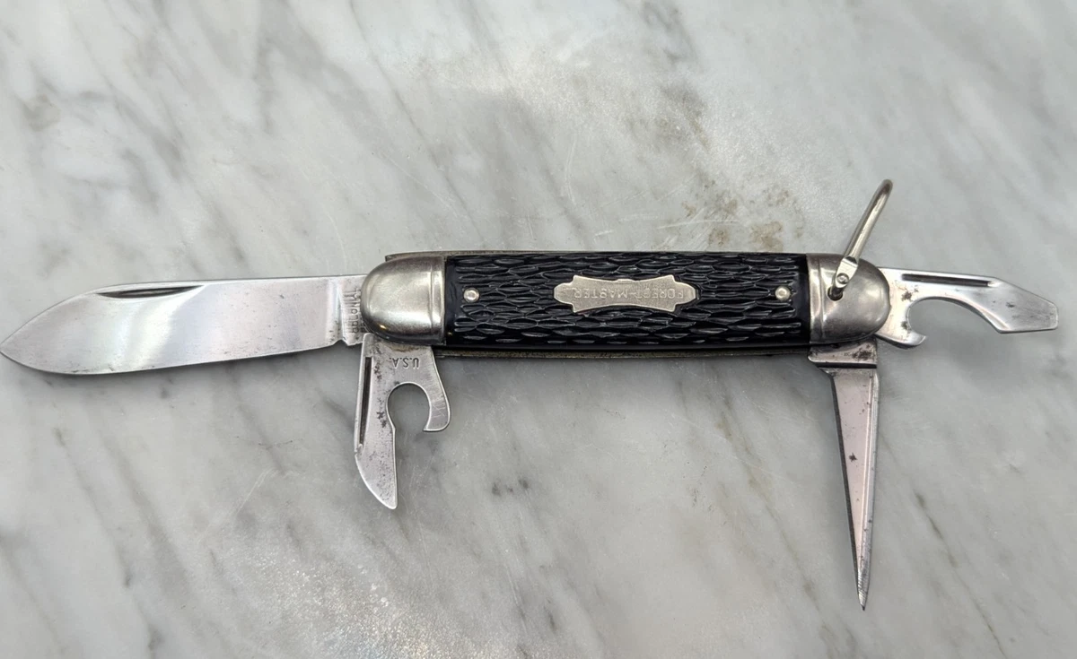 Plain Black Vintage Folding Knives 4 Blades for sale | eBay