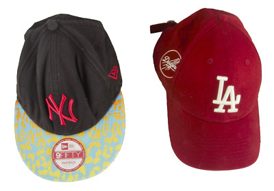 2x Baseball Caps Mütze  NY Yankees & LA Dodgers los Angels    Gebraucht Händler