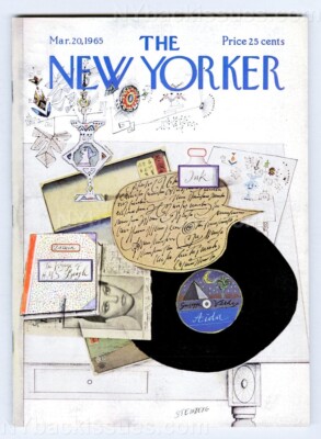 New Yorker magazine March 20 1965 Saul Steinberg Arturo Vivante MFK Fisher