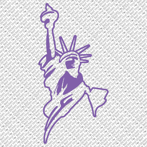 FREIHEITSSTATUE NEW YORK ISLAND TRIKOT FREIHEIT VINYL AUFKLEBER (SL-01) - Bild 14 von 14