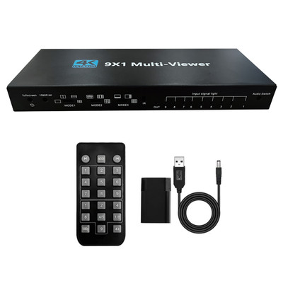 4K30hz 9x1 HDMI-Compatible Multiviewer 1080P Screen Multi Viewer Seamless Switch