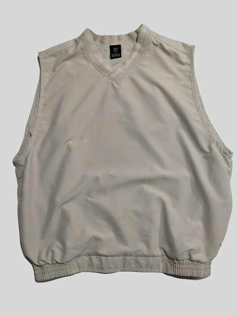 NIKE Mens Golf Windbreaker Pullover Vest Beige/Tan Size Large (L) | eBay