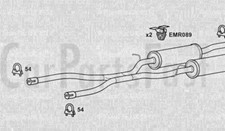 EXAU3082 Auspuff Mittelkasten Audi A6 2.5 Diesel Limousine 11/1999 Bis 05/2001