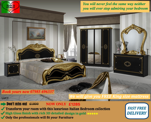 Juego de muebles de dormitorio italianos Lucy - muebles dormitorio 100% italianos | eBay