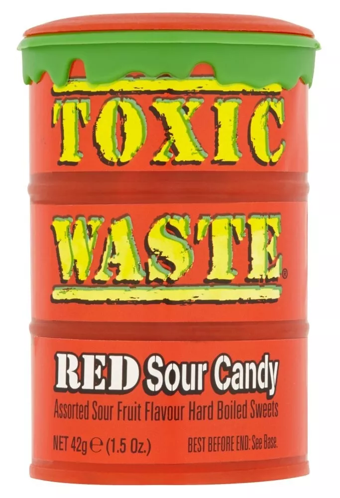 Toxic Waste Red Sour Candy 