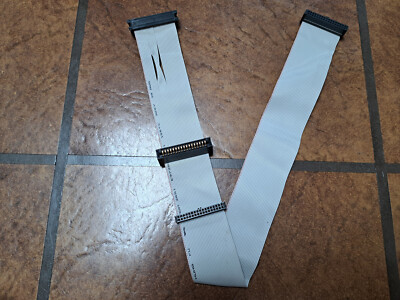 NEW! 34 Pin Floppy Disk Drive FDD Cable-3 Ports 2 x 5.25'' and 1 x 3.5''-4Conector