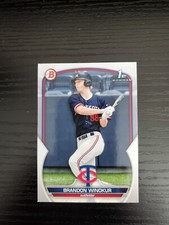 Brandon Winokur - 2023 Bowman Draft Paper Prospect 1st Bowman BD-69 - TWINS