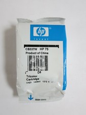 Genuine HP 75 Tri-Color Ink Cartridge CB337W, New Sealed