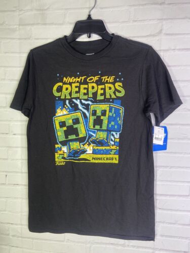 Funko Minecraft Night Of The Creepers Graphic Tee T-Shirt Youth Boys Girls XL