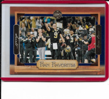 2020 Panini Legacy Drew Brees Fan Favorites Blue Parallel 14/50 #FF-DB NM