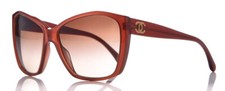 CHANEL sunglasses - 5203 C1272/3B - Clear Resin Red Brown Gradient - Womens