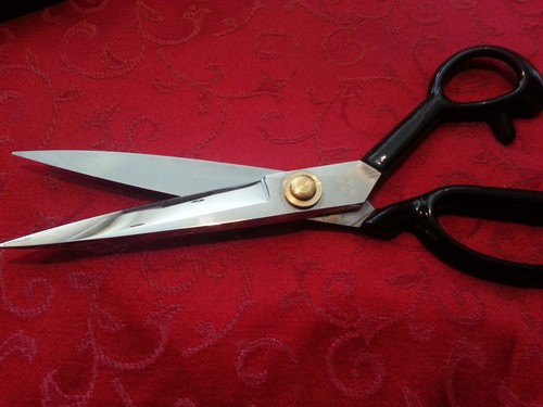 Steel Scissors Fabric Tailor Shears Pick Size 8",9", 10" or 12" Soft Grip Handle - Picture 3 of 11