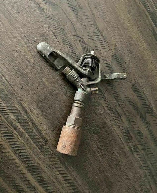 Vintage Rain Bird 30 Brass Impulse Sprinkler Watering Lawn Garden eBay