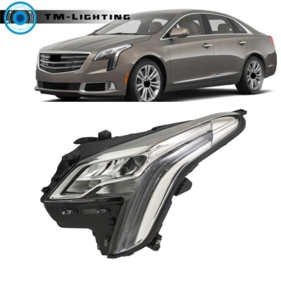For Cadillac XTS 2018 2019 Clear Chrome Driver Left Side LED Headlight ...