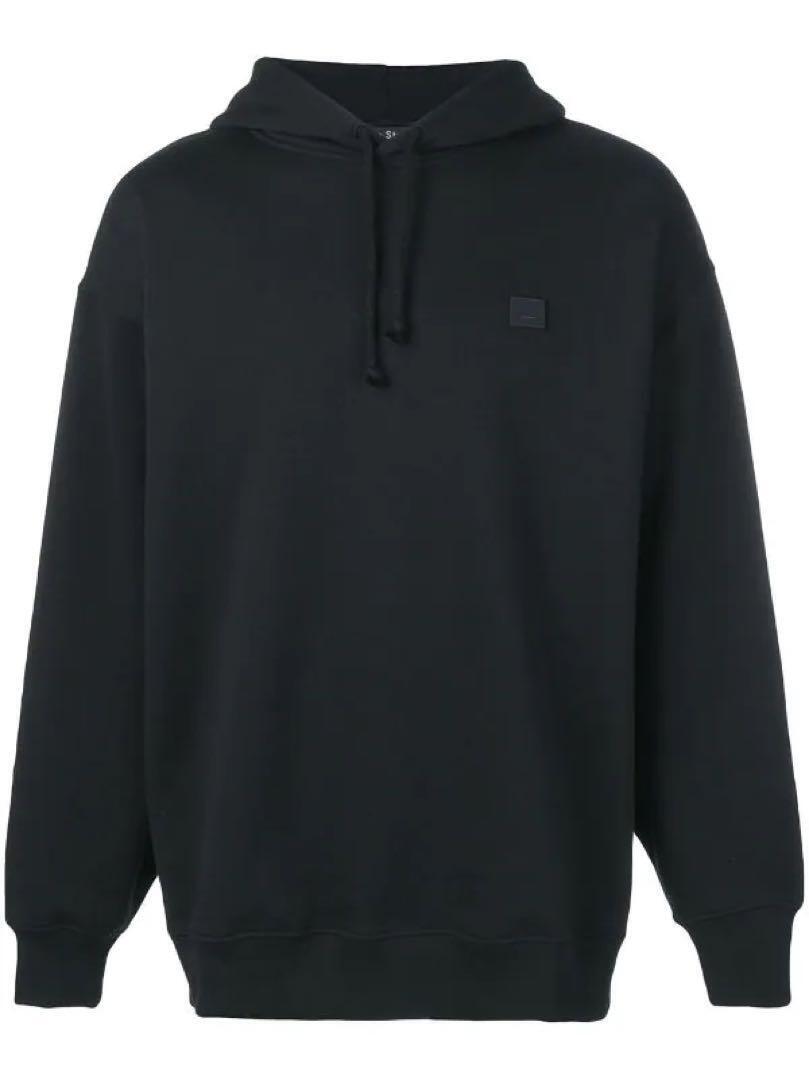 ACNE STUDIOS Men's FERRIS FACE PAW17 Pullover Hoodie Black ACNE STUDIOS Men's FERRIS FACE PAW17 Pullover Hoodie Black