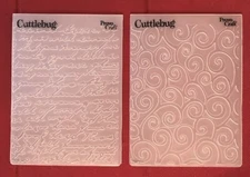 Cuttlebug Provo Craft Embossing Folders D'VINE SWIRLS or SCRIPT Cursive