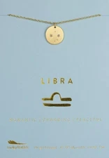 Lucky Feather Zodiac Necklace - Libra