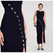 Sandro evy crystal embellished knit dress U.S XS/ SAMDRO 34