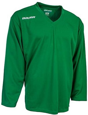 NWT Bauer 200 Series Youth Goalie Cut Core Practice Jersey Kelly Green 