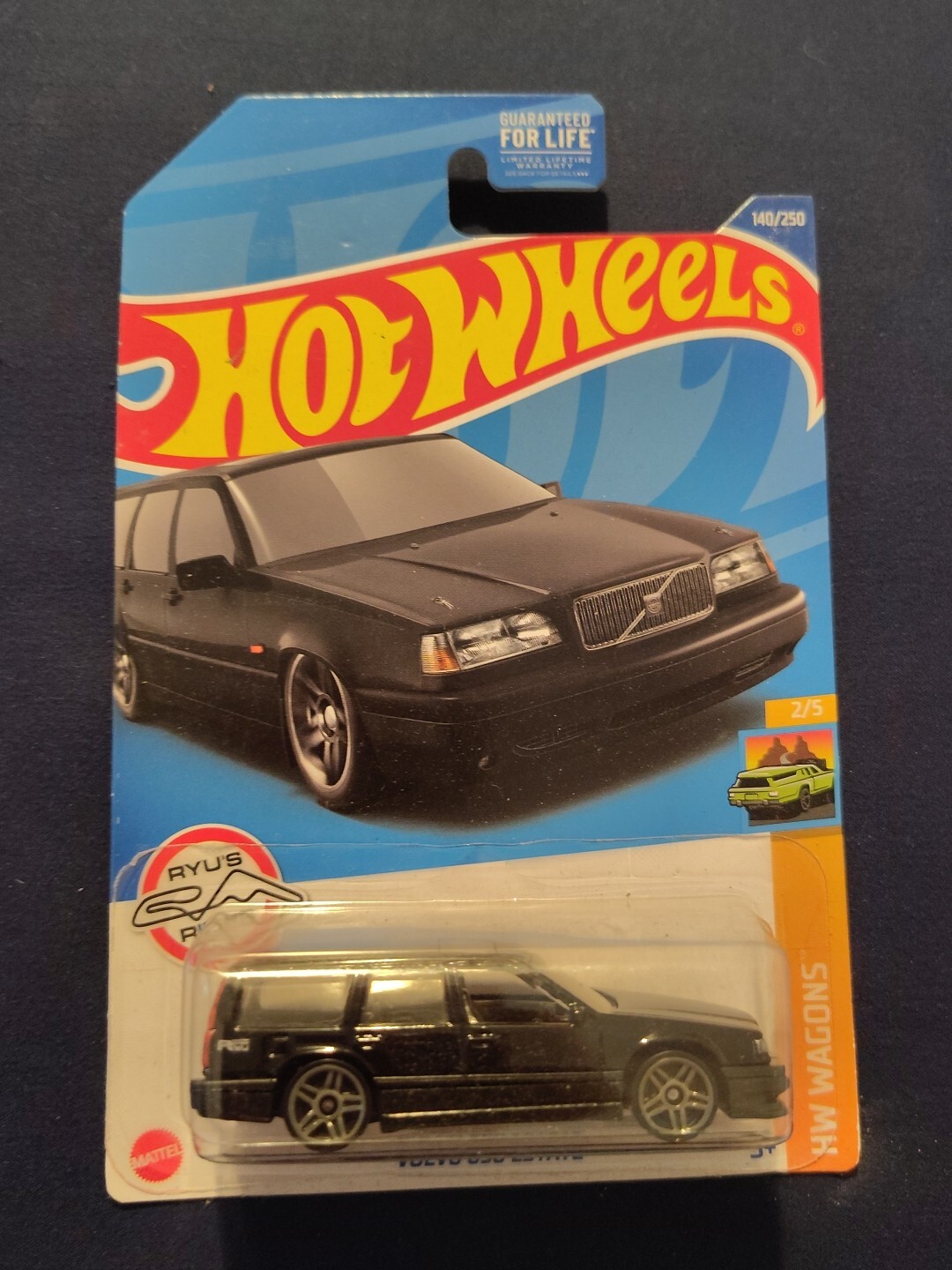 Hot Wheels Volvo 850 Estate, Ryu's Rides. 2021 #140, HW Wagons 2/5 Black