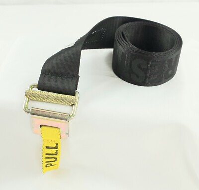 HERON PRESTON Quick Release Belt 新品 HERON PRESTON MEN'S DESIGNER PULL TAPE BELT BLACK 48 1/2