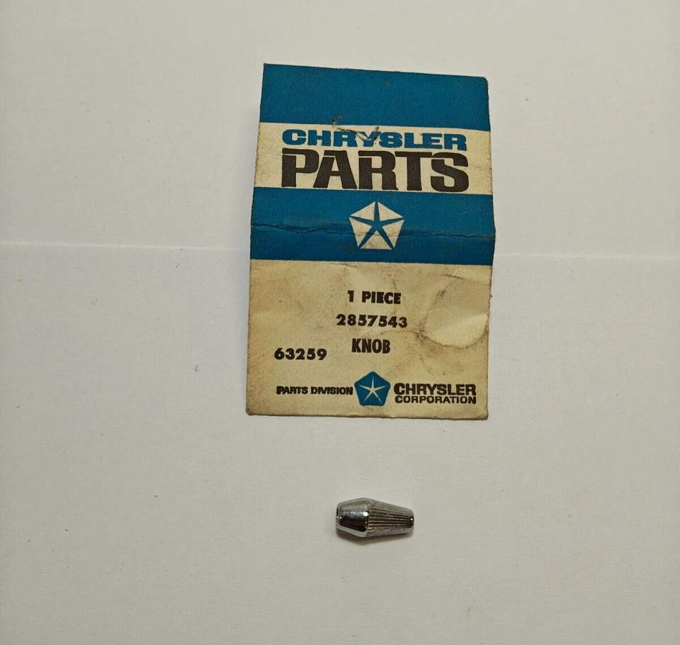 1967-1972 Chrysler 300 New Yorker Instrument Clock Panel Reset Knob 2857543 NOS. - Image 3 of 4