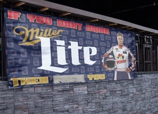 Ricky Bobby Miller Lite Beer Banner (2.5ft x 5ft)