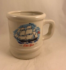 vintage OLD SPICE tall shaving mug heavy stoneware "Grand Turk"
