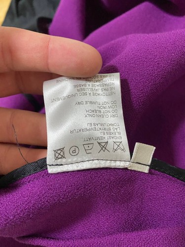 Seltenes Acne Studios lila Kleid 100% Wolle Designer klassisch Größe XS - Bild 15 von 15