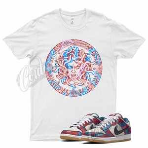 White MEDUSA T Shirt for Nike SB Parra Dunk Low Abstract Art Multi | eBay