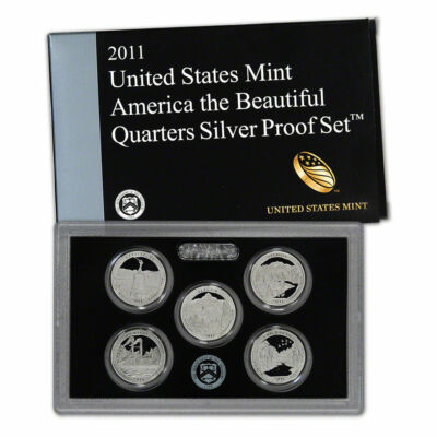 2011 Silver Proof Set Qtr and 2011 Proof Quarter sets US Mint Packaging CP3610