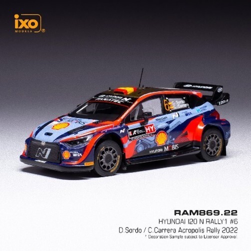 Cadeau Passion Passionné de Rallye Hyundai i20 N WRC IXO 1/43 RAM869