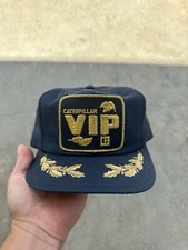 Vintage Caterpillar VIP Hat Louisville MFG Hat SnapBack Made In USA 80s