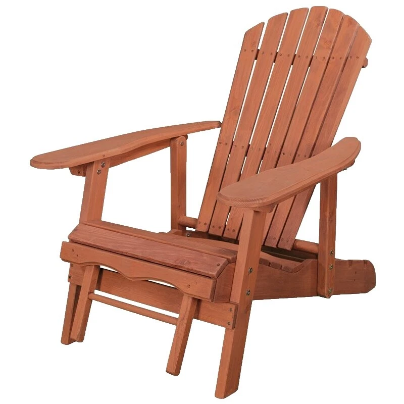 Sillas de patio Adirondack marrón de madera