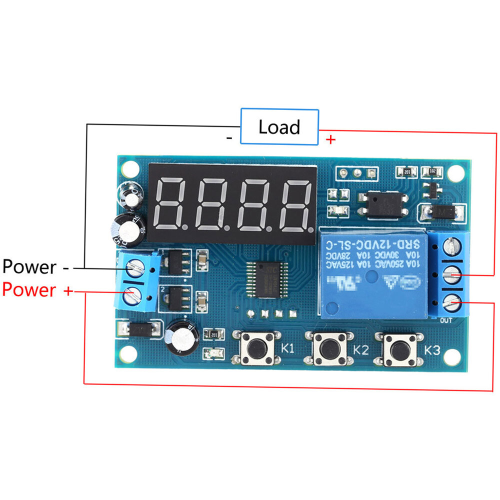 専用セット！ Digit LED Display Delay Time Module Switch Intelligent Control