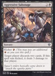 Aggressive Sabotage 078/281 Dominaria United Common