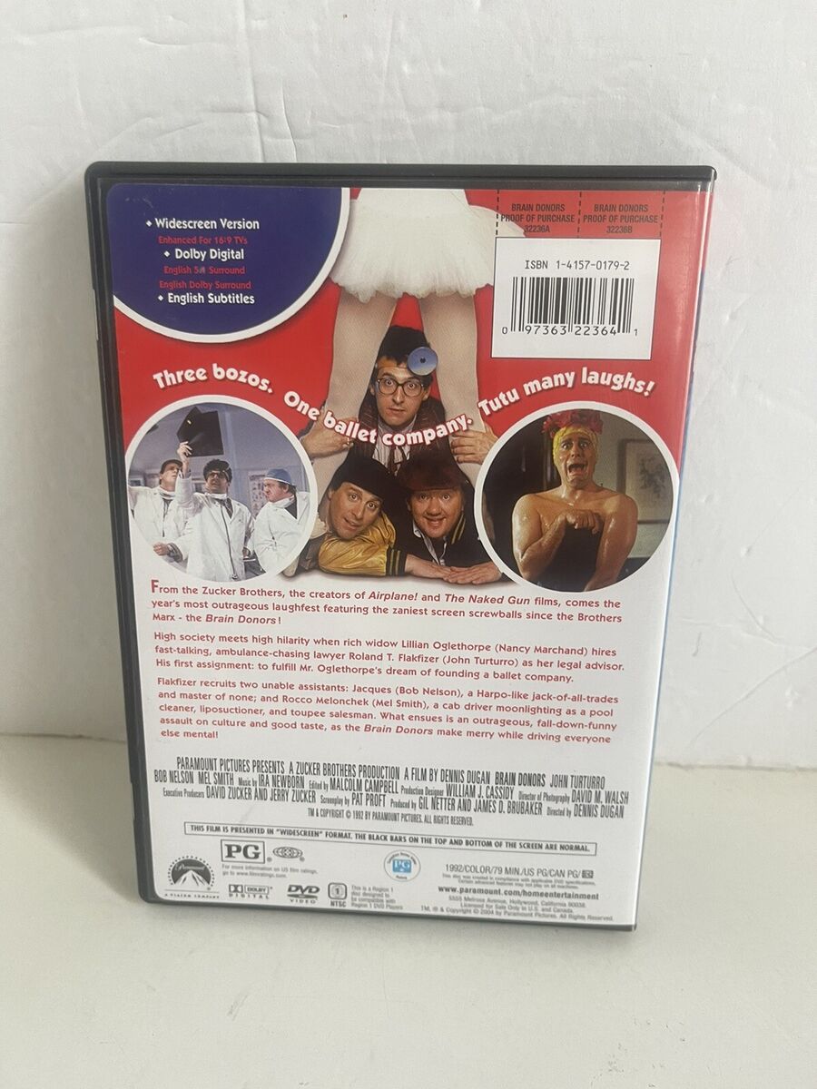 Brain Donors [1992[ (DVD, 2004) John Turturro, Bob Nelson, Mel Smith RARE OOP 97363223641 | eBay Brain Donors [1992[ (DVD, 2004) John Turturro, Bob Nelson, Mel Smith RARE OOP 97363223641 | eBay