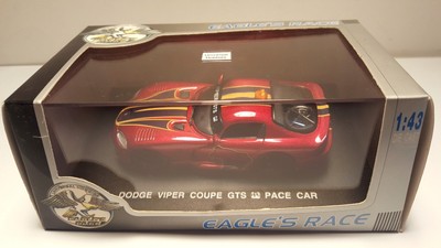 1 43 scale eagle's race dodge viper gts coupe red by ebay