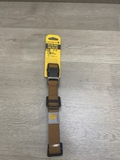 Carhartt Dog Collar Reflective Stitching Durable Webbing Brown Med. 12"-18" NWT