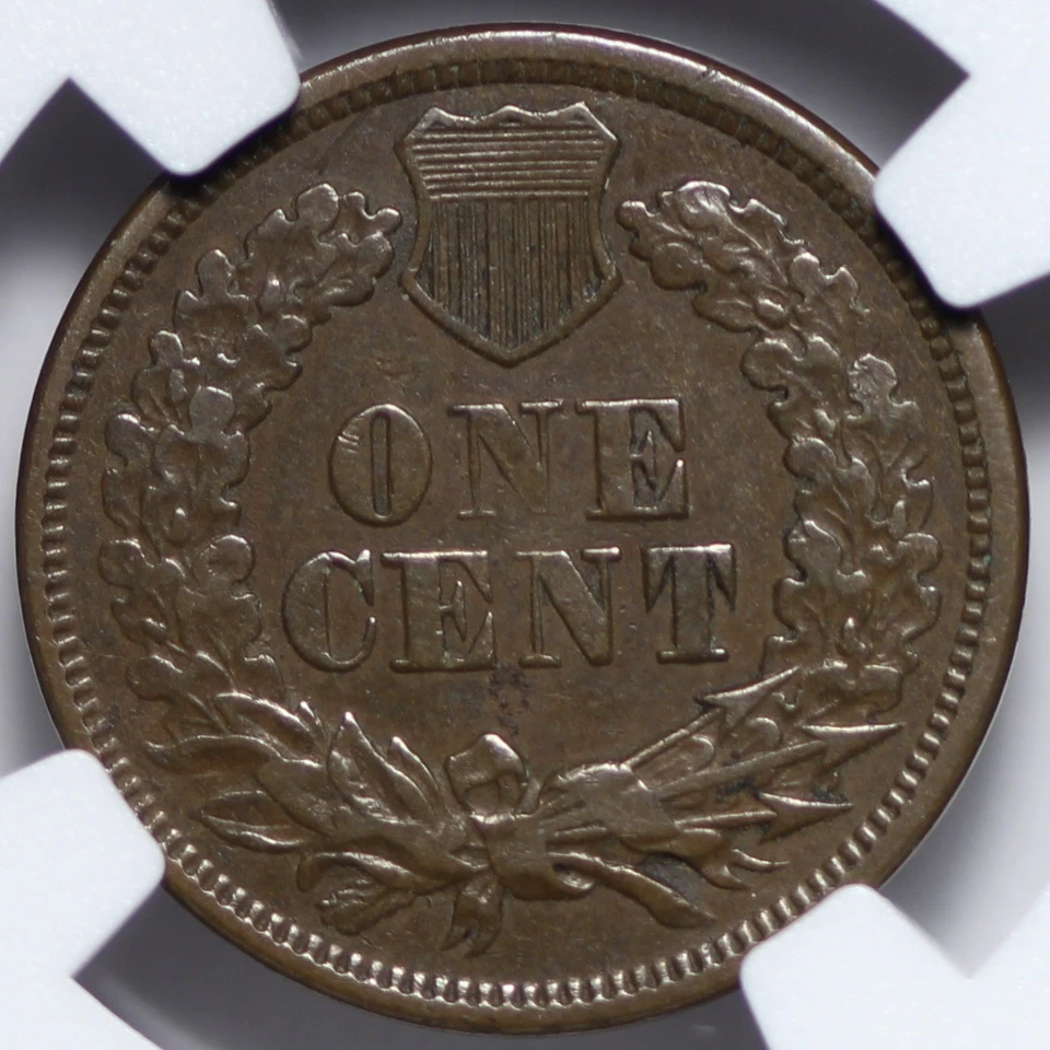 1868 Indian Head Cent Penny NGC XF40 Beautiful Example RSCFX - Image 3 of 3