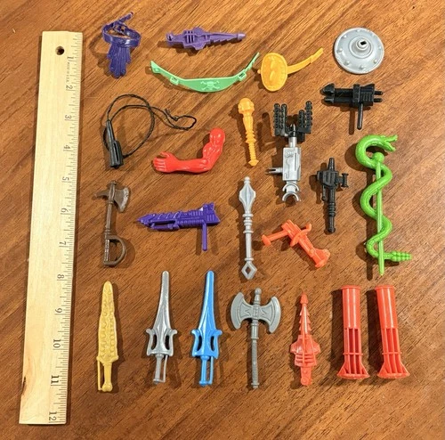 Vtg Masters Universe He-Man Action Figure Weapons & Parts Lot MOTU Mosquitor Gun