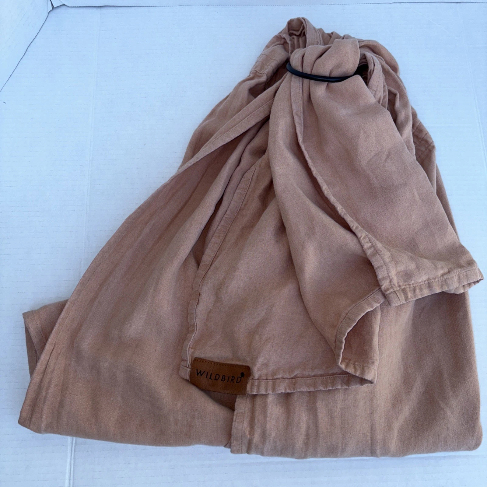Wildbird Bronzed Brown Ring Sling Baby Carrier-Soft Rose Pink-Mommy Must Have