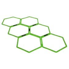 Yes4All Agility Hex Ring Set 12 Durable Speed Training Rings with Carry Bag