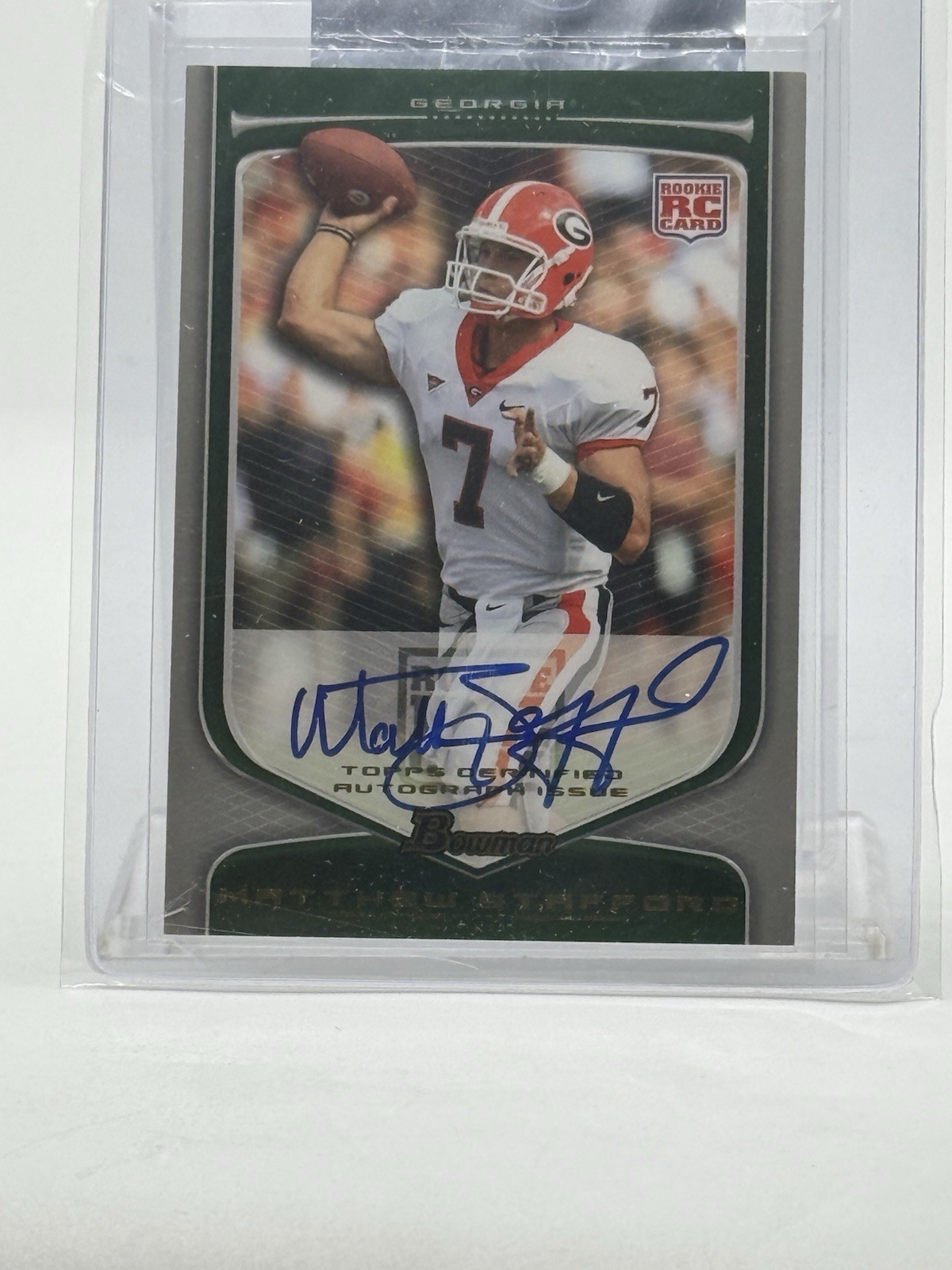 Matthew Stafford Bowman Draft #111 Autograph