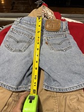 Vintage USA Orange Tab Kid's Little Levi Blue Denim Shorts SZ 5 100 Cotton